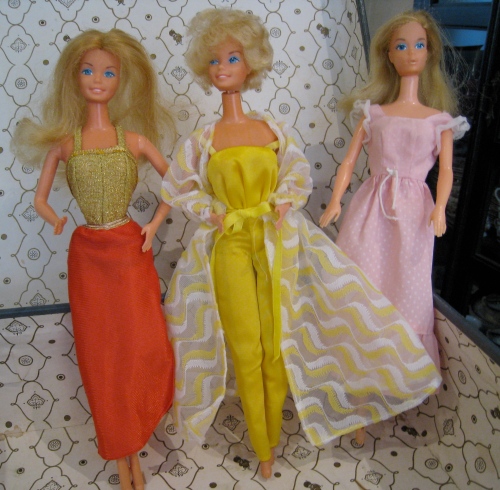 In their original outfits Free Moving Barbie 1976 Fashion Photo Barbie